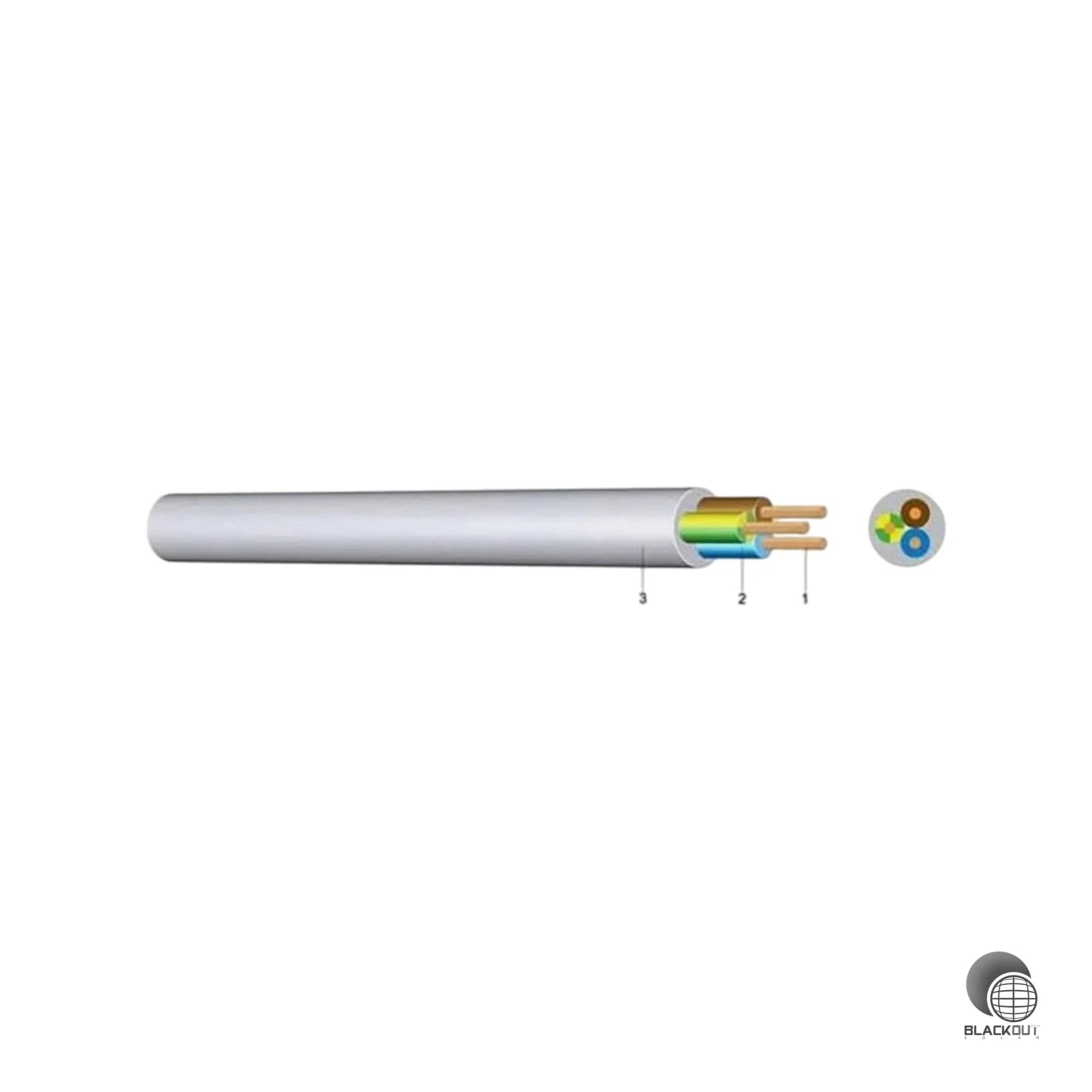 PVC Schlauchleitung mittel YMM-J 5X4 hellgrau 1