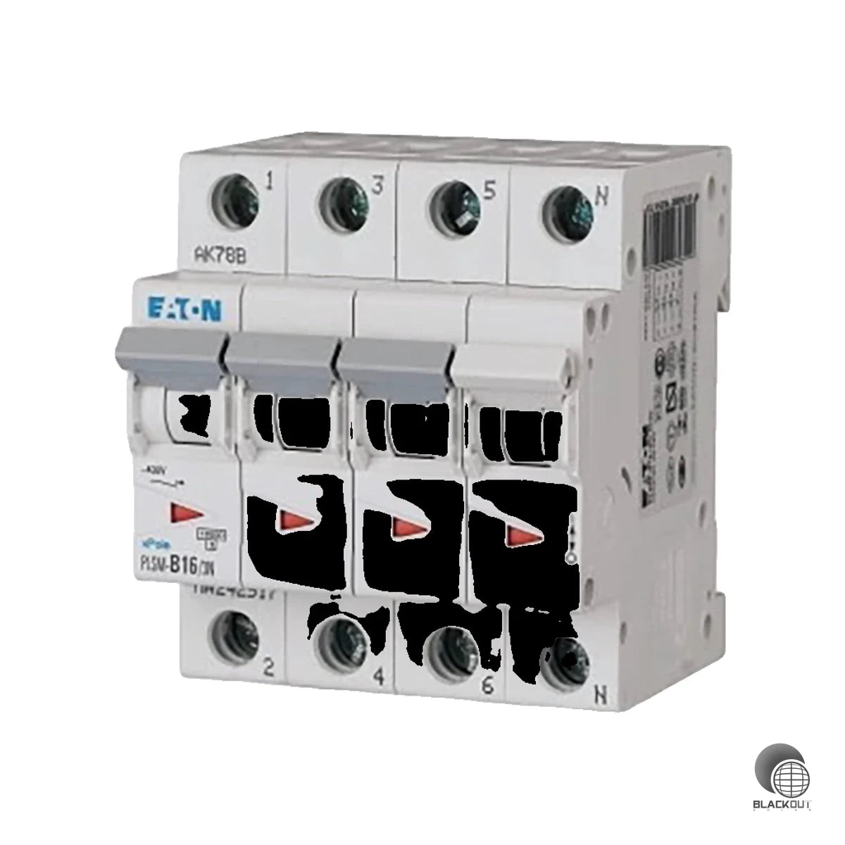 Eaton Leitungsschutzschalter, 16 A, 3p+N, Charakteristik: B (B2B) 1