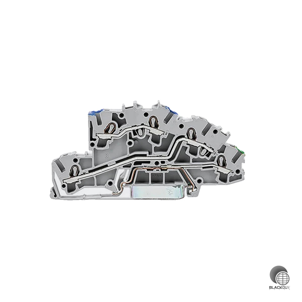 WAGO 3-Leiter-Durchgangsklemme, 6mm², für Anwendungen Ex e II geeignet, grau (B2B) 1