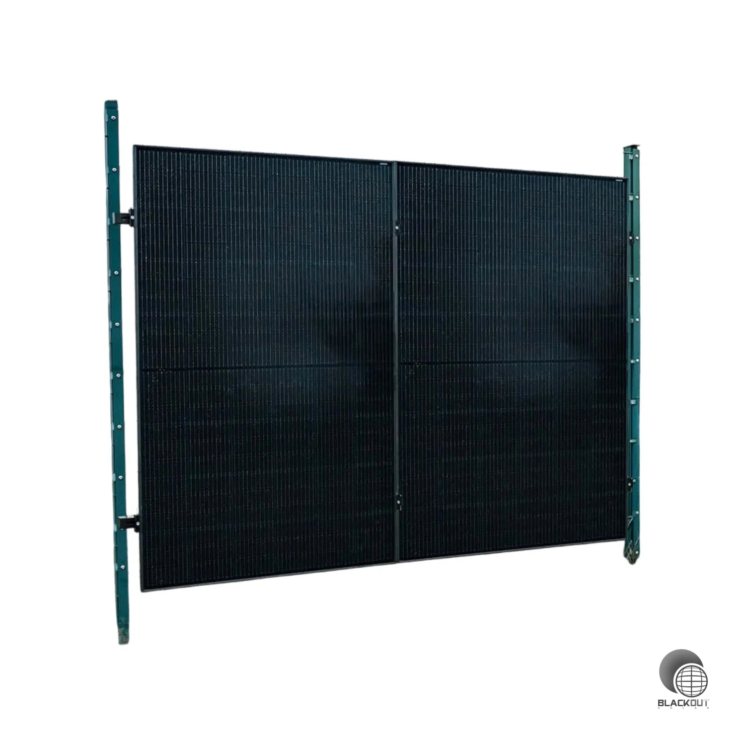 Montageset für Doppelstabmattenzaune 2 Module senkrechte Montage Photovoltaik Balkon - Zaun 2