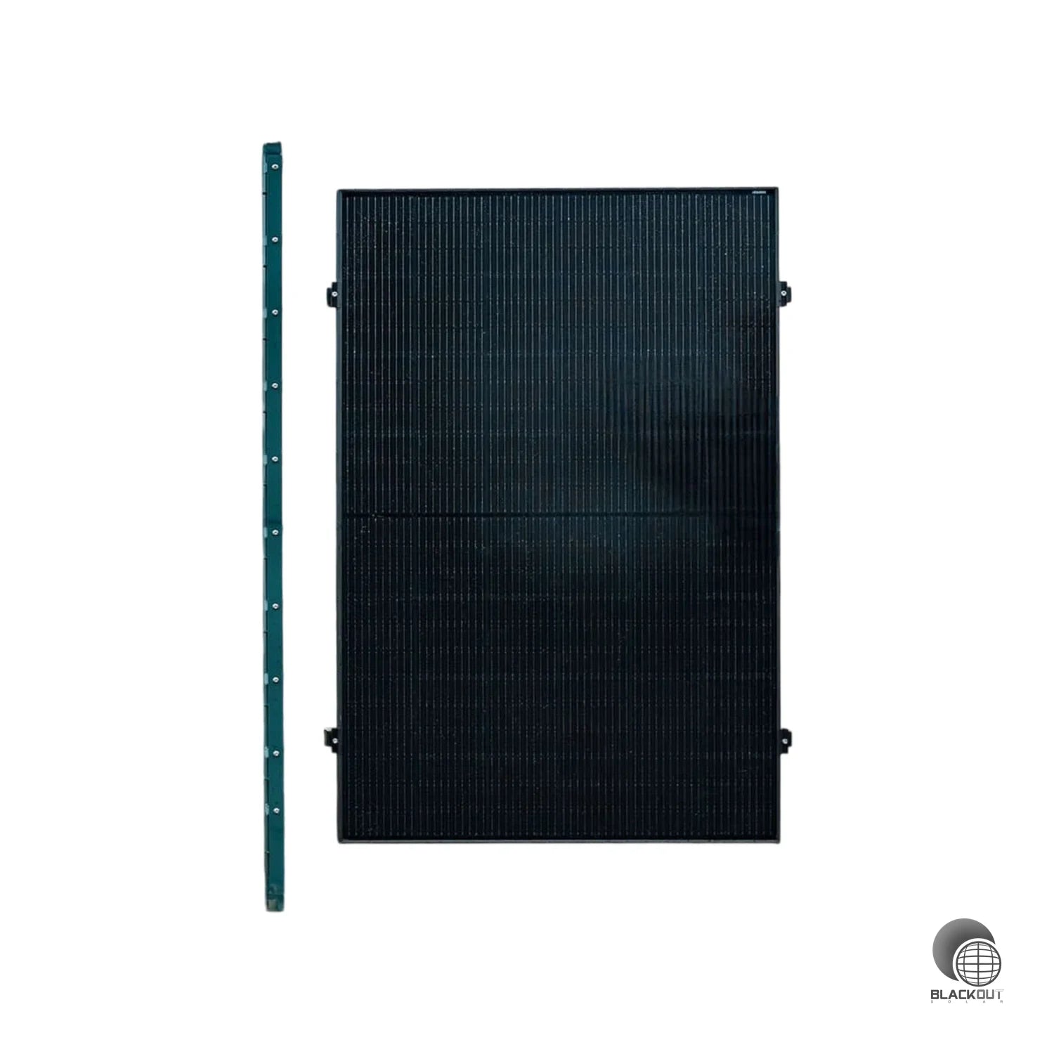 Montageset für Doppelstabmattenzaune 2 Module senkrechte Montage Photovoltaik Balkon - Zaun 3