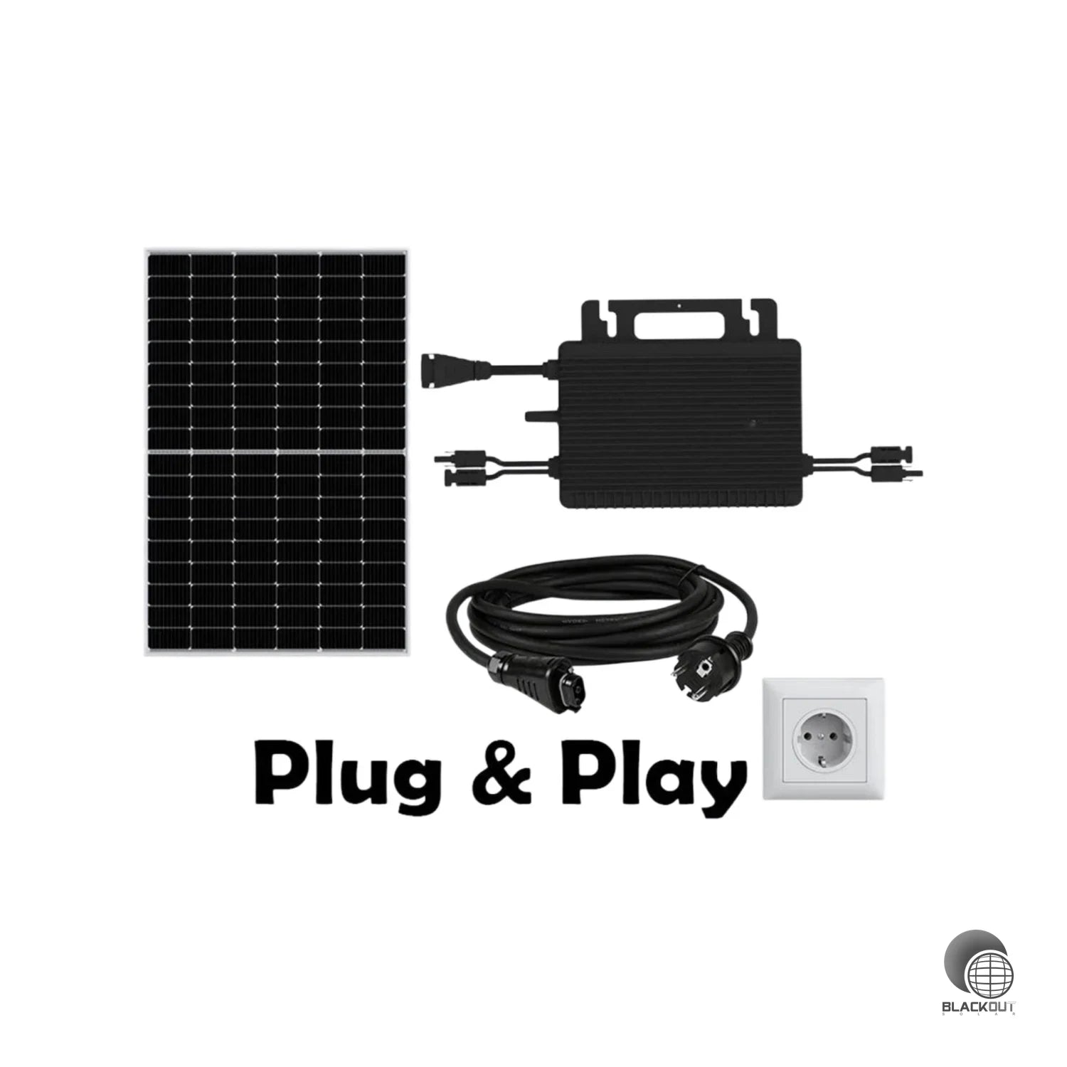 Balkonkraftwerk 830W mit Hoymiles HMS-800W-2T mit WiFi integriert 1