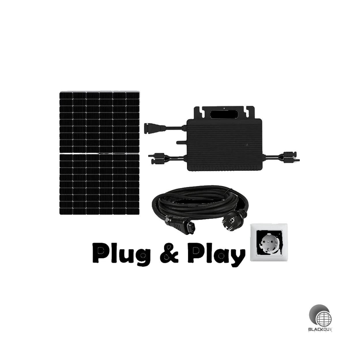 Balkonkraftwerk 830W mit Hoymiles HMS-800W-2T mit WiFi integriert 1