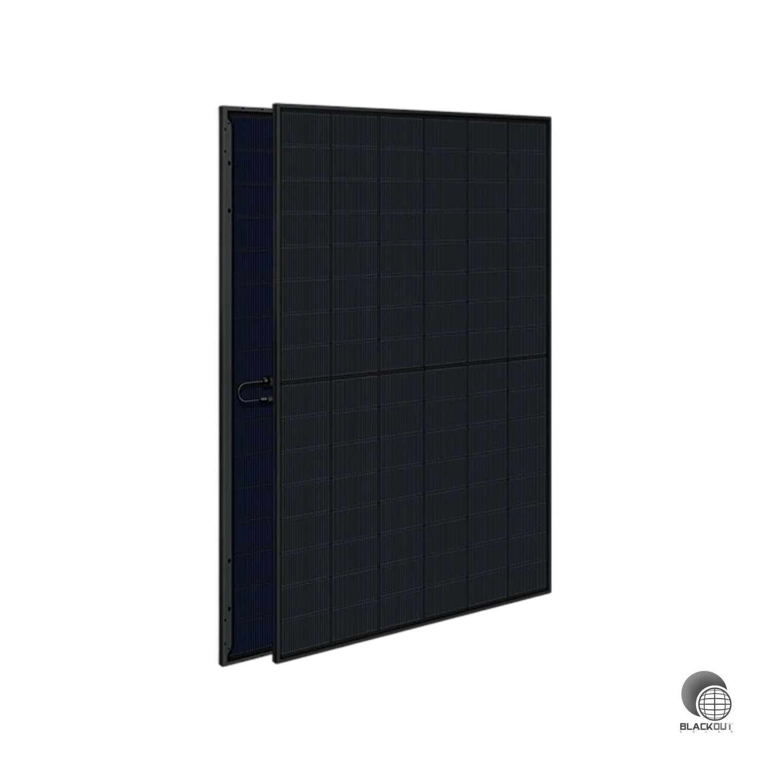 Hocheffizientes bifaziales Full-Black-Solarmodul mit TOPCon-Technologie, 465 Wp Nennleistung und Glas-Glas-Aufbau — ideal für anspruchsvolle Dachflächen mit ästhetischem Anspruch.