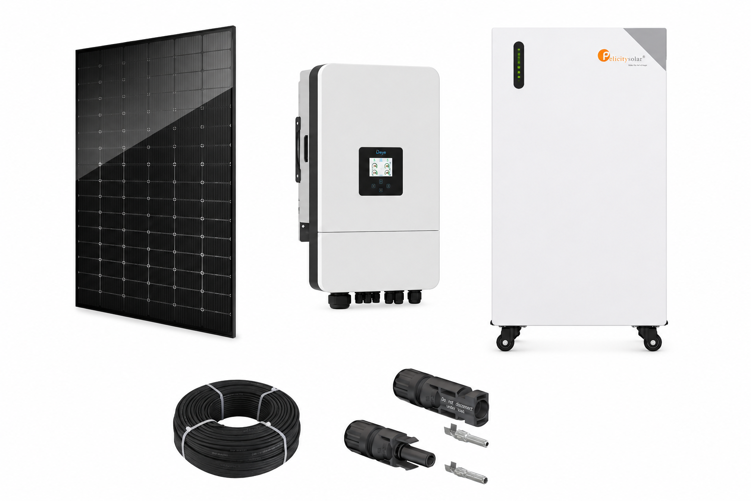 MR.Mining PV SET S - 8,19kWp Modulleistung, 10KW Deye Hybrid, 16kWh Speicher
