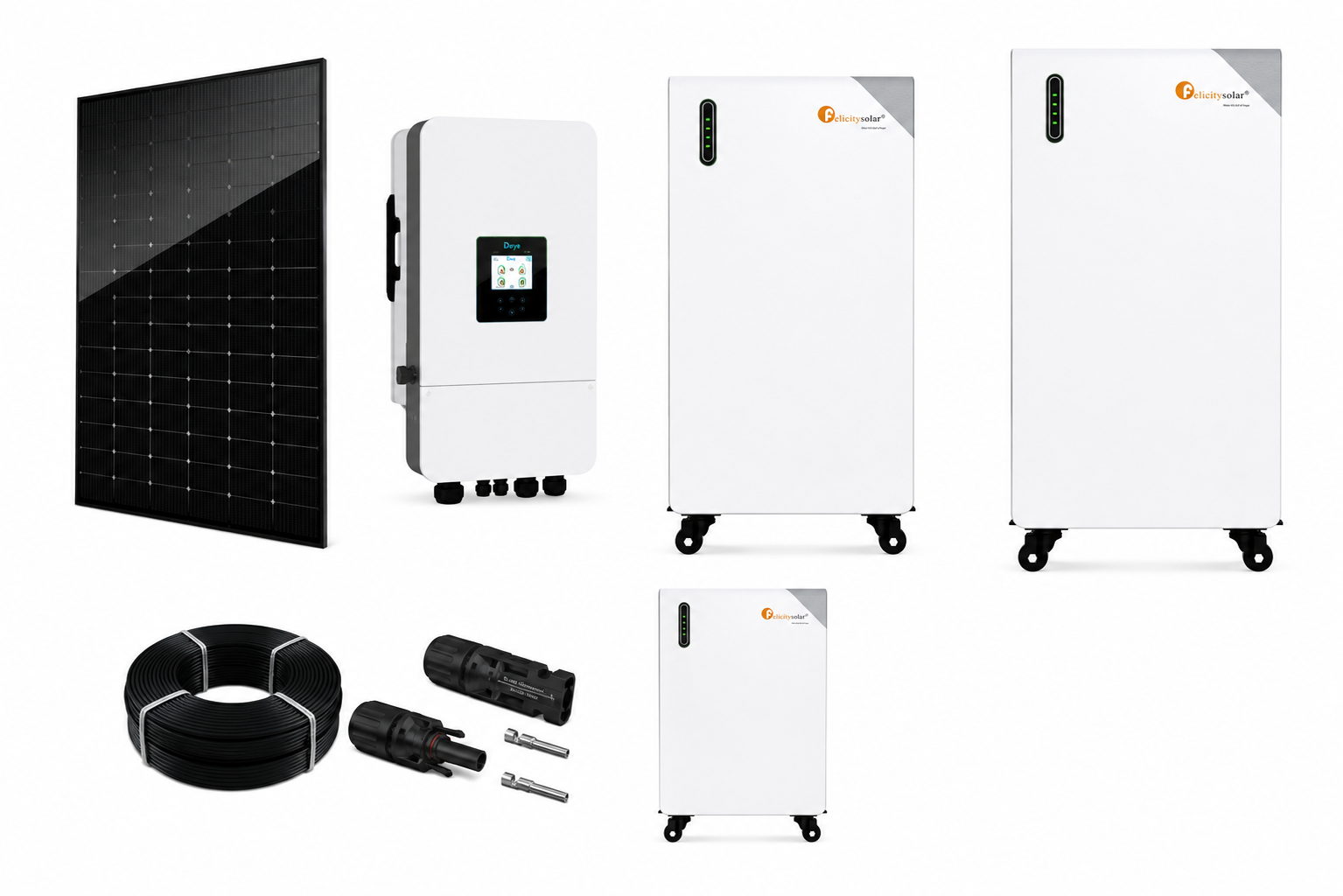 MR.Mining PV SET L - 16,84kWp Modulleistung, 20KW Deye Hybrid, 48kWh Speicher
