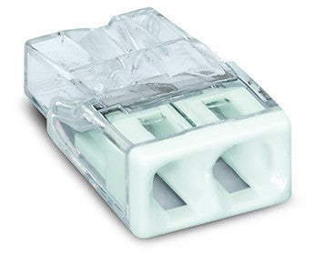 WAGO 2-Leiter-Klemme transparent/weiß 0,5-2,5mm²