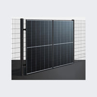 Montageset für Doppelstabmattenzaune 2 Module senkrechte Montage Photovoltaik Balkon - Zaun