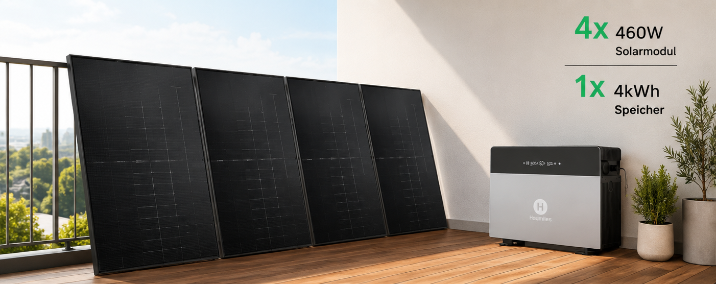 Hoymiles HiBattery 4020 X + Jolywood 460 W Full Black – Solar-Komplettset mit 4,02 kWh LiFePO₄ Speicher